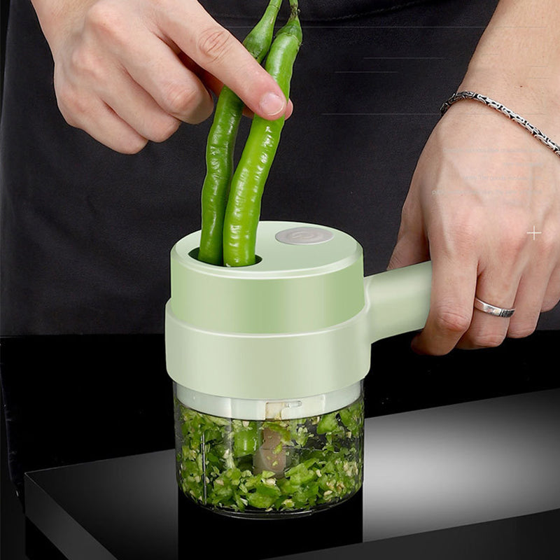 4-in-1 Handheld Vegetable cutter and Grinder